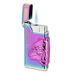 Briquet Tempête The Bulldog Spectre Arc-en-ciel Logo 3D Rechargeable