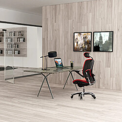 Siège de bureau / Siège pivotant VAPOR LUX, tissu rouge hjh OFFICE