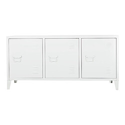 Avis Helloshop26 Meuble TV à 3 portes 58 x 113 x 40 cm blanc 03_0007764