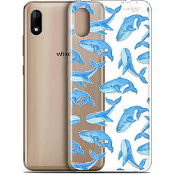 Caseink Coque arrière Wiko Y70 (5.99 ) Gel HD [ Nouvelle Collection - Souple - Antichoc - Imprimé en France] Baleines