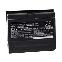 vhbw Batterie compatible avec Clevo X8100 ordinateur portable Notebook (4400mAh, 14,8V, Li-ion)