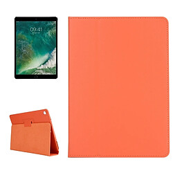 Wewoo Coque Orange pour iPad Pro 10,5 pouces Litchi Texture double rabat horizontal en cuir avec étui