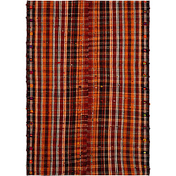 Vidal Tapis de laine 214x147 orange Jajim