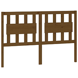 vidaXL Tête de lit Marron miel 145,5x4x100 cm Bois massif de pin