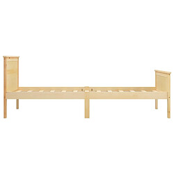 Avis vidaXL Cadre de lit sans matelas bois de pin massif 90x200 cm