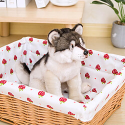 Acheter Universal Loup chien réaliste husky chien poils de chien peluche animaux en peluche poupée bébé enfant loup amoureux cadeau d'anniversaire maison boutique décoration | animaux en peluche