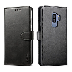 Wewoo Coque Pour Galaxy S9 GUSSIM Business Style Étui en cuir à rabat horizontal avec support et fentes cartes et portefeuille noir