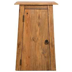 Helloshop26 Buffet bahut armoire console meuble de rangement latérale de salle de bain pin recyclé massif 70 cm marron 4402225