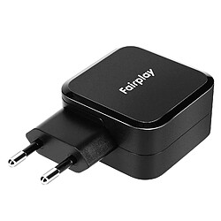 Fairplay Chargeur GaN USB-C 100W pour Ordinateur Portable et MacBook Noir