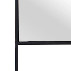 Avis BigBuy Home Miroir mural 60 x 2,5 x 90 cm Noir Métal