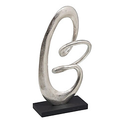 BigBuy Home Figurine Décorative 24 x 10 x 42 cm Noir Argent