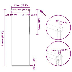 vidaXL Store enrouleur occultant largeur du tissu 60,7 cm polyester pas cher