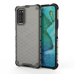 Wewoo Coque Pour Huawei Honor V30 / V30 Pro Shockproof Honeycomb PC + TPU Case Grey