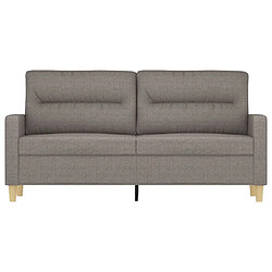 Avis Maison Chic Canapé à 2 places,Sofa de Salon,Canapé droit Taupe 140 cm Tissu -GKD387635