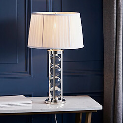 Avis Interiors 1900 Base de Lampe Newton, cristal et nickel (sans abat-jour)