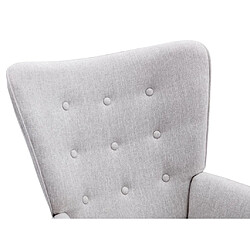 Acheter Vente-Unique Fauteuil en tissu gris clair VATELY