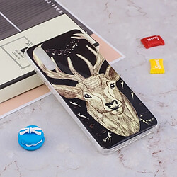 Wewoo Coque pour Huawei P20 Pro Noctilucent Cerf Motif TPU Doux Retour Housse De Protection