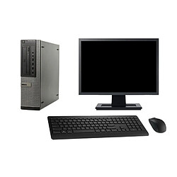 PC DELL OptiPlex 990 DT Ecran 22" Intel G630 RAM 16Go Disque 1To Windows 10 Wifi - Occasion