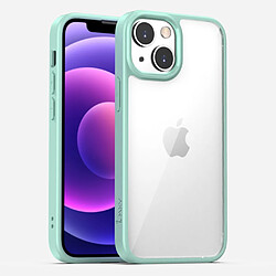 Ipaky Coque en TPU transparent, hybride, anti-rayures vert clair pour votre Apple iPhone 13 Pro Max 6.7 pouces