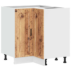 vidaXL Armoire d'angle de cuisine Porto vieux bois bois d'ingénierie