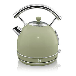 Acheter Retro Set Petit-Déjeuner Bouilloire 1,8L Sans fil, Grille-Pain 2 Larges Tranches, 850, Vert, SWAN, STP7050GNEU