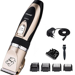 Tondeuse d’argent et noir pour Animaux Chien Chat Lapin Rasoir Toilettage Electrique Rechargeable Clippers Pet Trimmer