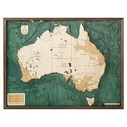 Cutting Brothers Carte 3D avec Cadre Australie