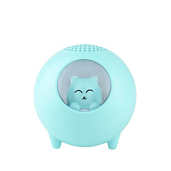 General Mini haut-parleur Bluetooth sans fil portable mignon avec microphone intégré, plage de connexion de 10 m, petits haut-parleurs mignons prenant en charge la carte TF, pour enfants gar?ons filles adolescents (bleu)