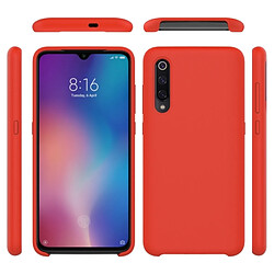 Wewoo Coque Étui de protection en silicone couleur unie anti-gouttes pour Xiaomi Mi 9 (rouge) pas cher