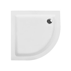 Beliani Bac de douche ALISO 80 x 80 x 5 cm Blanc