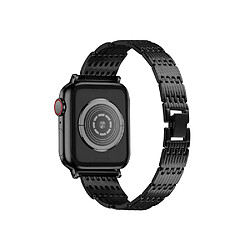 Eko Bracelet pour Apple Watch 38/40/41mm en acier inoxydable Strass Noir