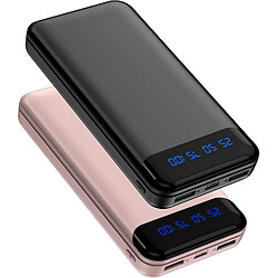 SANAG Power Bank, Lot De 2 Batteries Externes 16000 Mah 3 A Charge Rapide Chargeur Portable Avec Écran Lcd, Petite Batterie Externe Aaber Stark Pour Téléphone Portable Avec Iphone 15 14 13 12 Pro 1