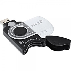 Alpexe Lecteur de carte mobile InLine® USB 3.0 pour SD, SDHC, SDXC, microSD