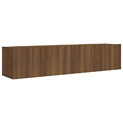 vidaXL Ensemble de meubles TV 2 pcs Chêne marron Bois d'ingénierie