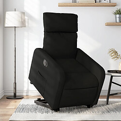 vidaXL Fauteuil inclinable électrique noir tissu