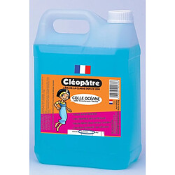 Cleopatre OAD5L Colle synthétique transparente/Colle bleue Océane/Bidon de 5 litres