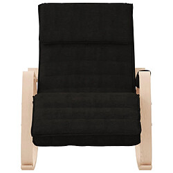 Avis Maison Chic Chaise à bascule | Fauteuil Relax, design moderne Noir Tissu -GKD21030