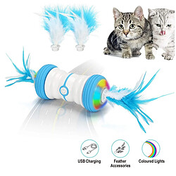 Universal Batterie rechargeable Jouet de chat amusant paniqué et épuisé Machine d'extraction automatique pour animaux de compagnie Jouet de boule Kitten Cat Mint Accessoires pour animaux Jouet pour chat (gris)