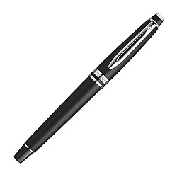 Stylo plume Waterman Expert corps noir mat argent