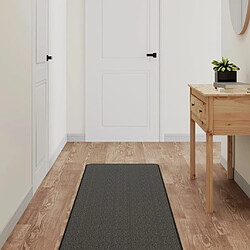 vidaXL Tapis de couloir aspect sisal anthracite 50x300 cm