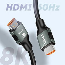 Avis Câble HDMI 2.1 Ultra HD Résolution 8K / 60Hz Longueur 1.5m LinQ Noir