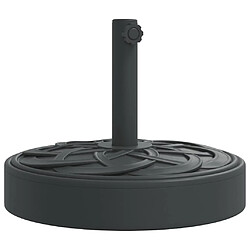 vidaXL Base de parasol pour mâts Ø38 / 48 mm 25 kg rond