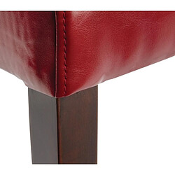 Acheter Chaises en Simili Cuir Rouge - Lot de 2 - Bolero