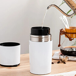 Universal Tout dans un moulin à café manuel portable set cafetière filtre à bière avec tasse de voyage réglable céramique | moulin à café manuel (argent) pas cher