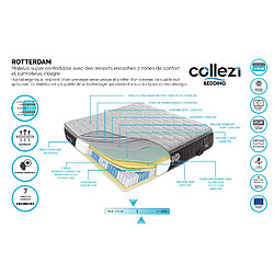 Acheter Vivenla Matelas à ressorts ensachés 7 zones de confort 180x200 cm collection ROTTERDAM