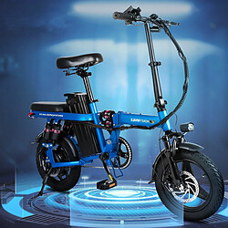 Vélo électrique Honey Whale S6 Pro-S - Moteur 350W Batterie 48V15AH Autonomie 50KM Freins à Disque - Bleu pas cher