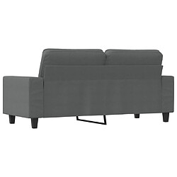 Maison Chic Canapé à 2 places,Sofa de Salon,Canapé droit Gris foncé 140 cm Tissu -GKD124402 pas cher