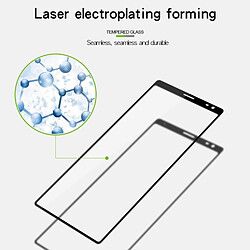 Wewoo Film de verre trempé plein écran 9H 2.5D pour Sony Xperia 10 Plus (Noir) pas cher