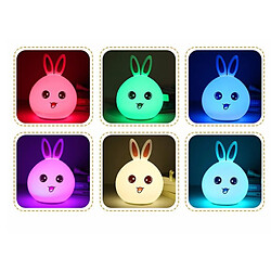 Universal Lapin LED lumineux USB pour enfant bébé enfant cadeau animaux dessin animé lampe décorative chevet chambre salon | LED veilleuse