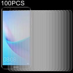 Wewoo Film de verre trempé 100 PCS 0.26mm 9H 2.5D pour Huawei Enjoy 8 / Honor 7C